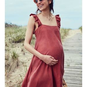 NWT Hatch Maternity Cate Dress in Red Size 3